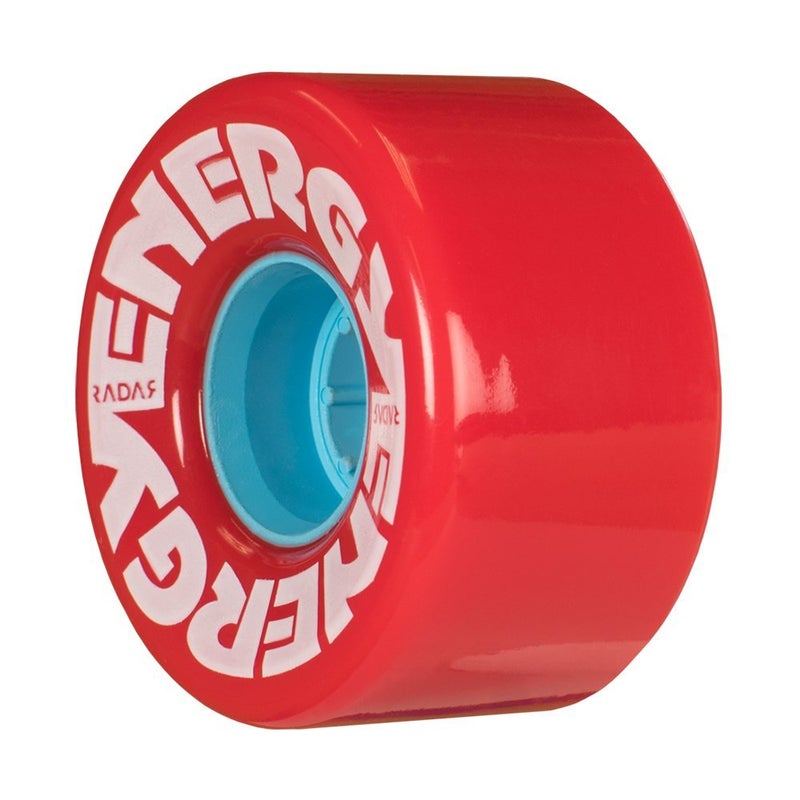 Riedell عجلات التزلج رادار إنرجي 57 - مجموعة 4 من 78A 31mm x 57mm للتزلج الرباعي | أحمر - Image 1